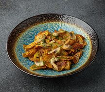 Жареха с грибами по-домашнему