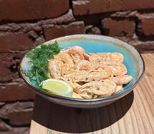 Креветки в аджике и сметане