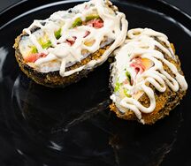 Бургер ролл с беконом