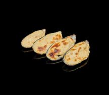 Мидии под чесночным соусом