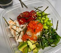 Поке с лососем и тунцом