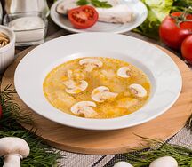 С клёцками и грибами