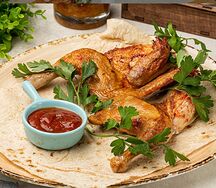 Цыплёнок запечённый по-грузински