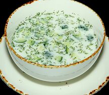 Окрошка на кефире