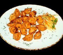 Жареные пельмени