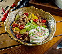 Салат Теплый язык 