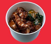 Хрустящий цыпленок с битыми огурцами