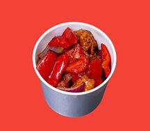 Чикен поп-корн с овощами