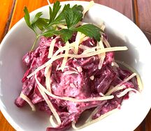 Свекла с чесноком 