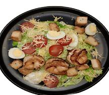 Салат цезарь с креветками