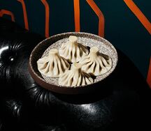 Хинкали с курицей и сыром