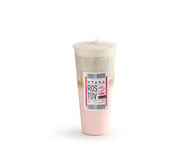 Малиновый айс латте с сырным кремом