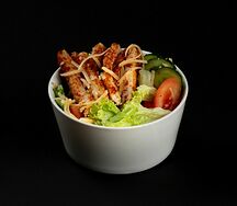 Теплый салат с цыпленком