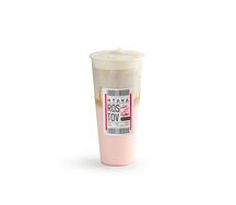 Малиновый айс латте с сырным кремом