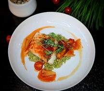 Судак с булгуром