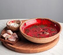 Борщ с телятиной 
