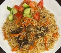 Плов узбекский с мясом 