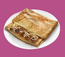 Блин с грибами