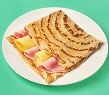Блин с ветчиной и сыром