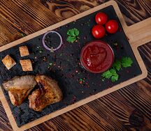 Куриные крылышки на углях