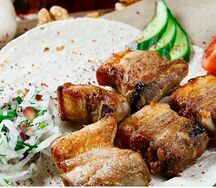 Свиные рёбра на углях 