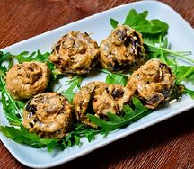 Грибы с сыром и чесноком Зизи-Пизи 