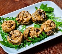 Грибы с сыром и чесноком Зизи-Пизи 