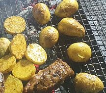 Картошка на углях талаш 