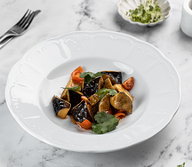 Салат с хрустящими баклажанами