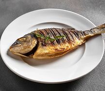 Дорадо на мангале