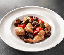 Куриная печень и сердечки