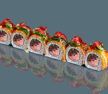 Филадельфия с тунцом и икрой масаго