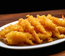 Тигровые креветки в кляре