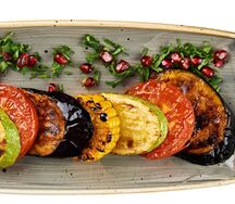 Овощи гриль на мангале