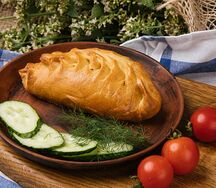 Пирожок с зеленым луком и яйцом