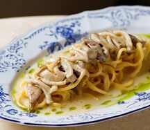 Лингвини с белыми грибами