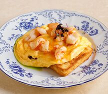 Скрэмбл с креветками