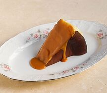 Баскский чизкейк с карамелью