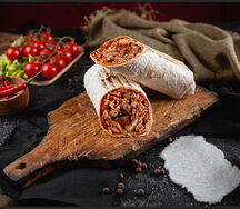 С красным соусом и свининой мини
