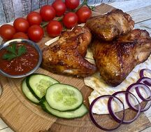 Шашлык из куриных крылышек 