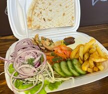 Шаурма на тарелке