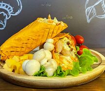 Шаурма с сыром и грибами
