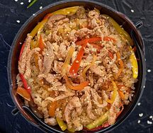 Тяхан со свининой