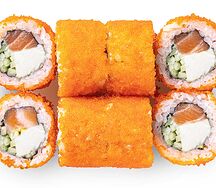 Сырная Калифорния с лососем