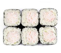 Классический ролл с крабом