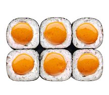 Классический ролл спайси лосось