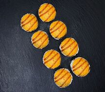 Запеченный с мидиями