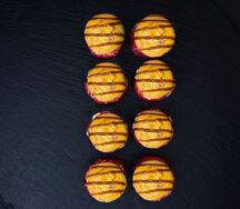 Запеченный с лососем и креветкой