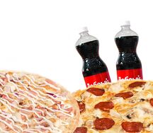 2 большие пиццы и Добрый Кола