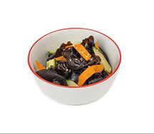 Древесные грибы с овощами